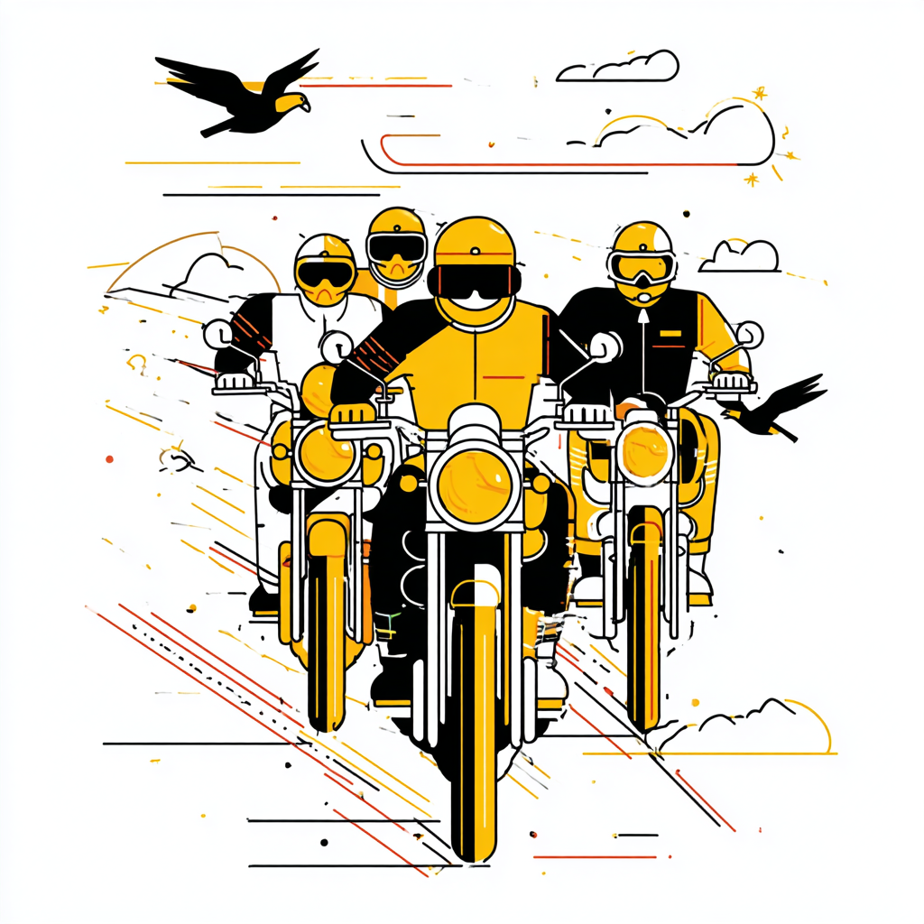 Grup de motocicliști